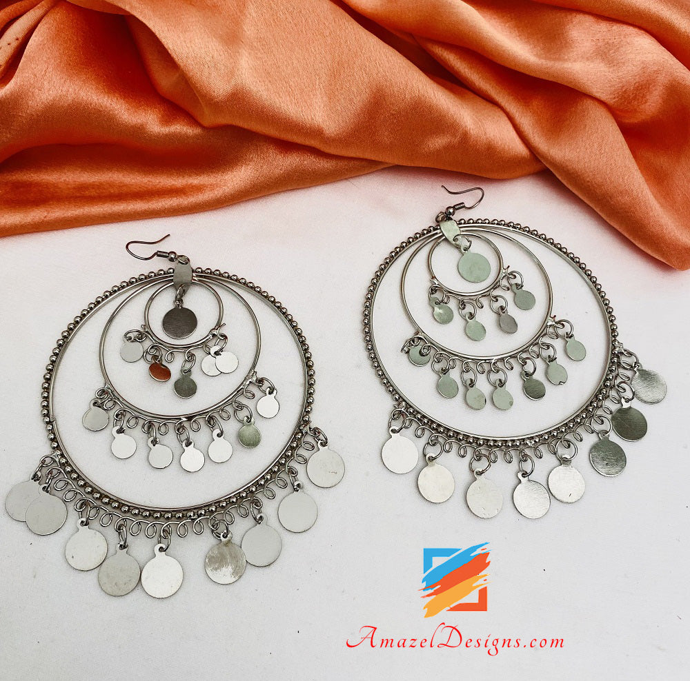 Buy online Silver Plated Metal Chandballi Earring from fashion jewellery  for Women by Oomph for ₹390 at 87% off | 2024 Limeroad.com